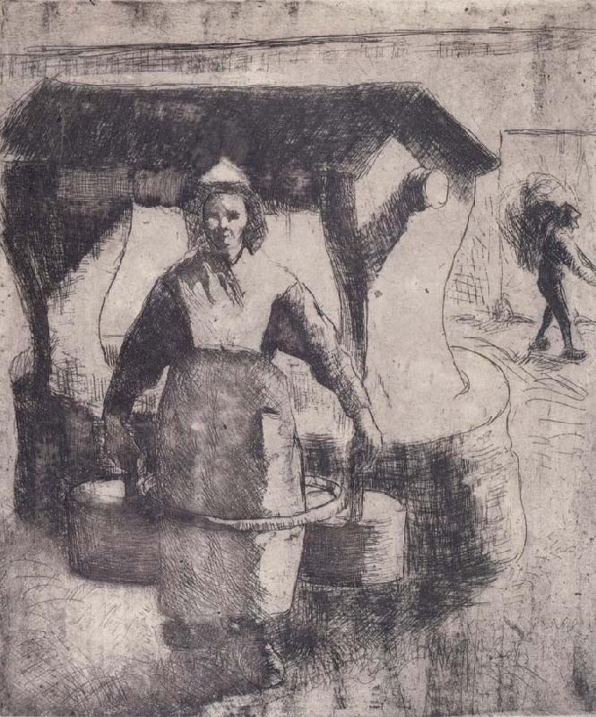 Camille Pissarro Peasant France oil painting art